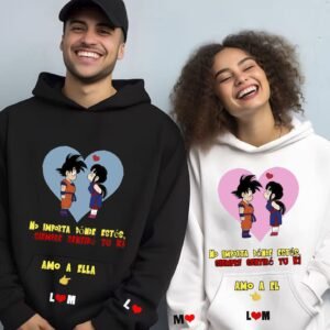 hoodies personalizados para parejas dragon ball z