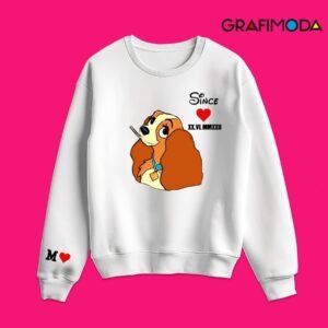 Sudadera personalizada La dama y vagabundo para mujer