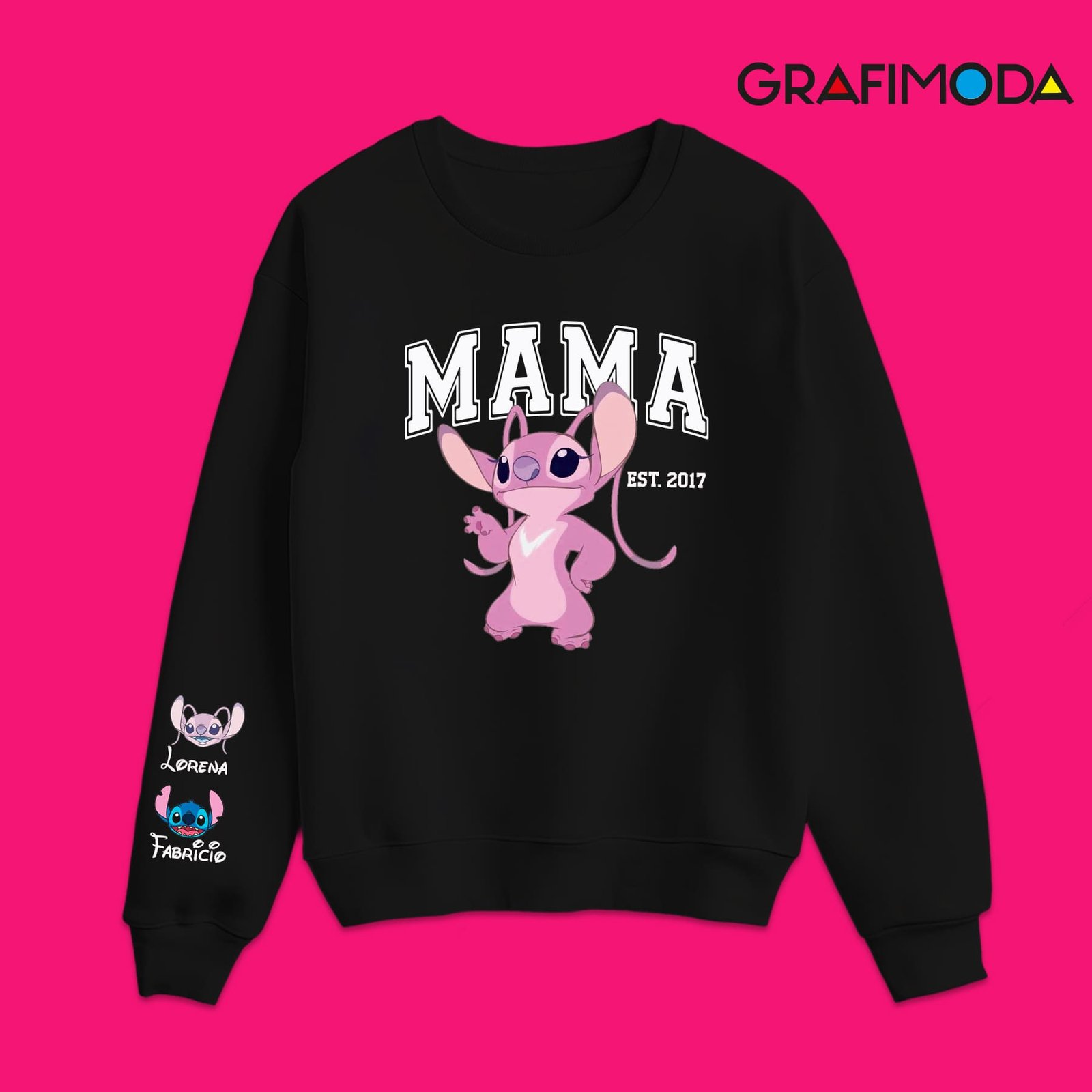 Sudadera pesonalizada Angel Stitch para Mamá - Image 2