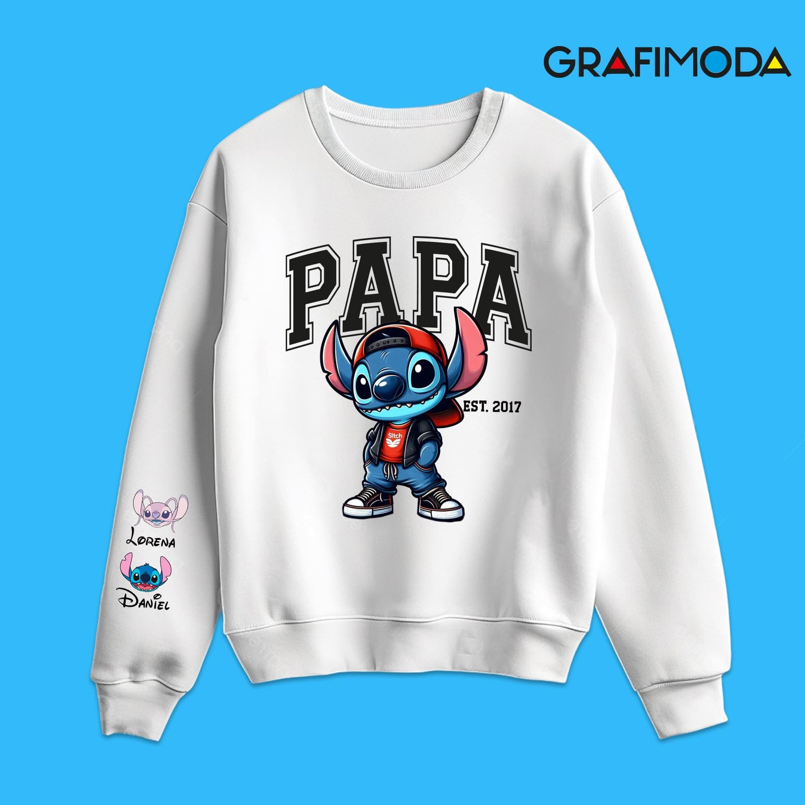 Sudadera personalizada Stitch para Papá - Image 2