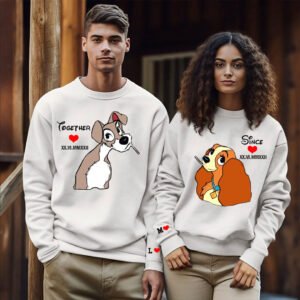 sudaderas parejas personalizadas dama y vagabundo