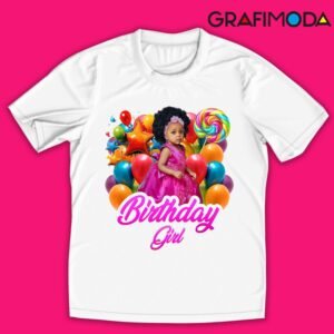Camiseta personalizada Collage Cumpleaños Girl con fotografía