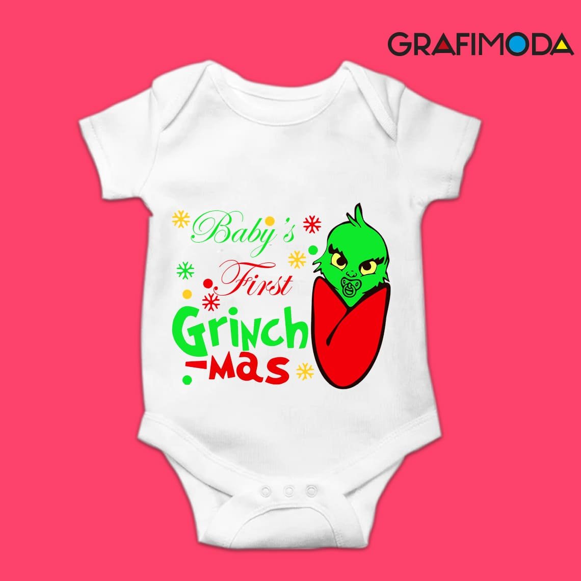 Body para bebé navideño Grinch