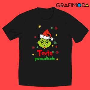 Camiseta personalizada navideña Grinch Mujer